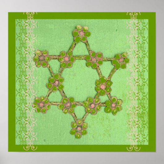 Poster d'Art Juif Star Judaïca (Devant)