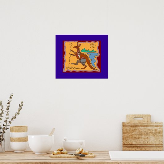 Poster d'art Kangaroo X-ray (Cuisine)