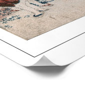 Poster d'art Katsushika Hokusai Zedign #4 (Coin)