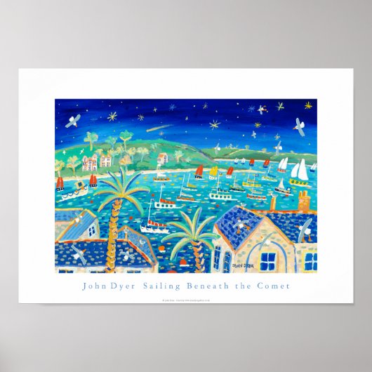 Poster d'art : La voile sous la comète (Devant)