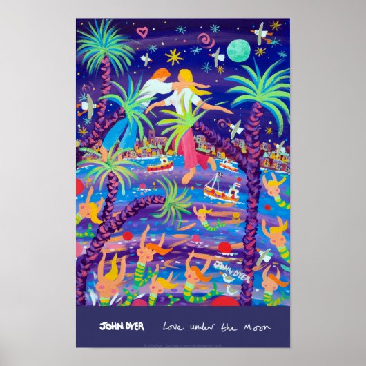 Poster d'art : L'amour sous la lune (Devant)