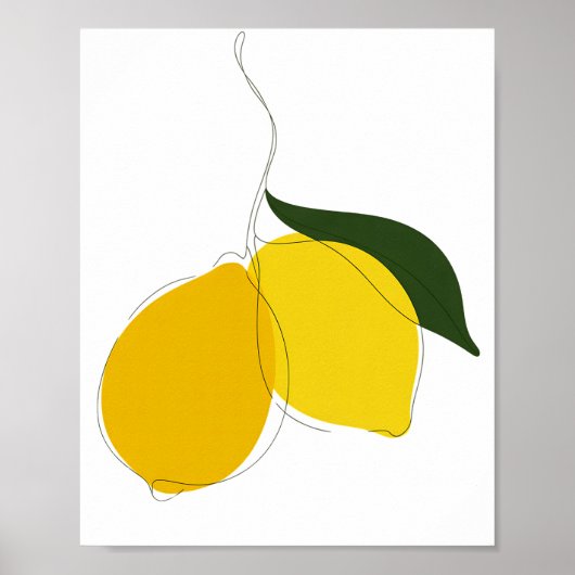 Poster d'art Lemon Line (Devant)