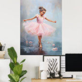 Poster d'art Little Ballerina (Bureau à domicile)