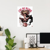 Poster d'art Live Die Reload (Bureau à domicile)