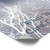 Poster d'art Loup blanc/Imprimer (Coin)