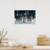 Poster d'art Loups de Yellowstone (Cuisine)