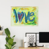 Poster d'art Love Fresh Spring Painting Imprimer (Bureau à domicile)
