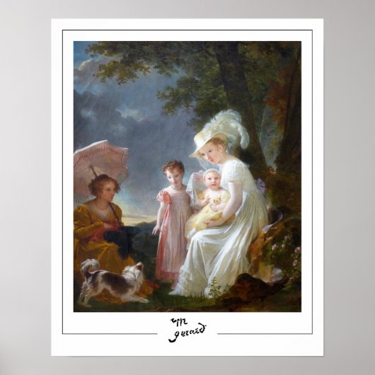 Poster d'art Marguerite Gérard Zedign #3 (Devant)