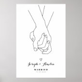 poster d'art mariage Hands of Love (Devant)