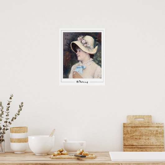 Poster d'art Marie Bashkirtseff Zedign #6 (Cuisine)