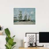 Poster d'art maritime ou imprimer (Bureau à domicile)
