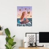 Poster d'Art Mermaid - Amenez-moi des collations (Bureau à domicile)