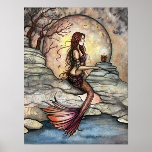 Poster d'art Mermaid de la lagune Tranquil (Devant)