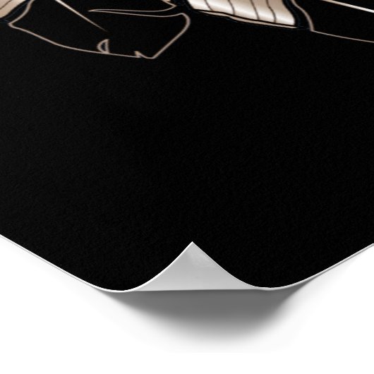 Poster d'art Metis Spirit Animal Native Print Post (Coin)