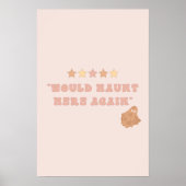 Poster d'art mignon du fantôme d'Halloween (Devant)