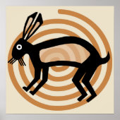 Poster d'art Mimbres Rabbit (Devant)