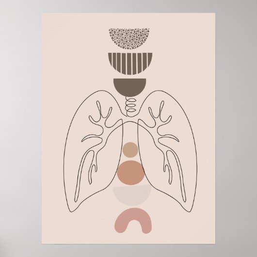 Poster d'art moderne anatomie médicale murale (Devant)