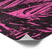 Poster d'art moderne Bigfoot Forest Rose Retro (Coin)