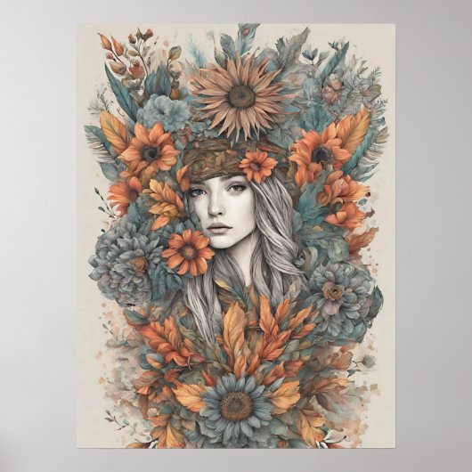 Poster d'art moderne Boho (Devant)