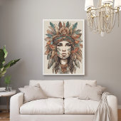 Poster d'art moderne Boho Woman