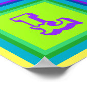 Poster d'art moderne coloré de Cali Colombia (Coin)