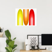 Poster d'art moderne du milieu du siècle (Bureau à domicile)