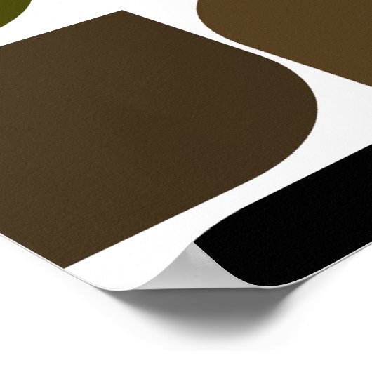 Poster d'art moderne du milieu du siècle inspiré # (Coin)