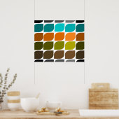 Poster d'art moderne du milieu du siècle inspiré # (Cuisine)