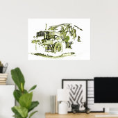Poster d'art Mother Deuce M35A2 (Bureau à domicile)