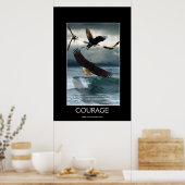 Poster d'art motivationnel des Aigles chauds COURA (Cuisine)