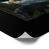 Poster d'art motivationnel du leadership faunique (Coin)