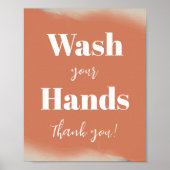 Poster d'art mur de salle de bain en terre cuite (Devant)