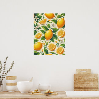 Poster d'art mur en citron