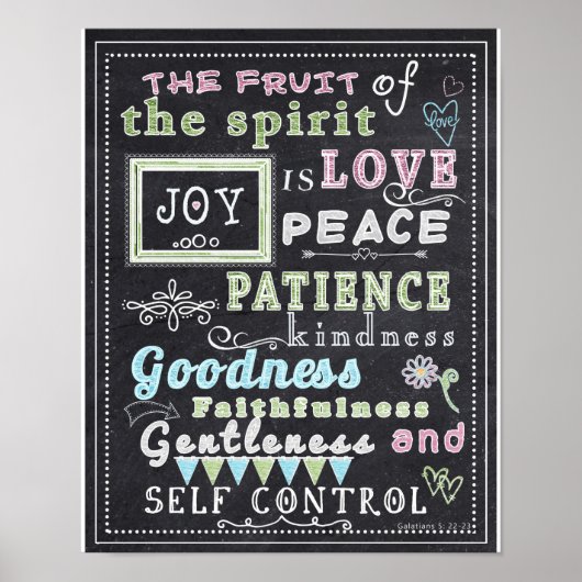 Poster D'Art Mur - Fruit Of The Spirit, Tableau De (Devant)