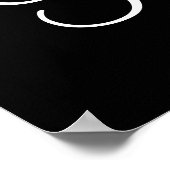 Poster d'art mural Black Powder Room Imprimer (Coin)