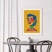 Poster d'art mural créatif Joie Et Bonheur