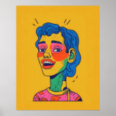 Poster d'art mural créatif Joie Et Bonheur (Devant)