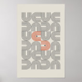 Poster d'art mural de décoration géométrique impri (Devant)