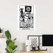 Poster d'art mural de la carte Death Tarot (Bureau à domicile)