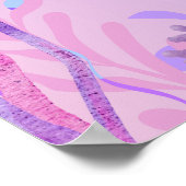 Poster d'art mural de la chambre de sirène violet (Coin)