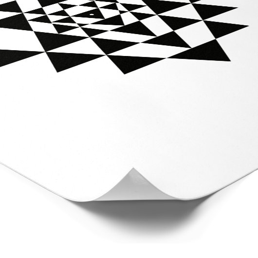 Poster d'art mural de la géométrie sacrée du Sri Y (Coin)