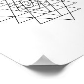 Poster d'art mural de la géométrie sacrée du Sri Y (Coin)