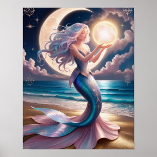Poster d'art mural de la prêtresse céleste