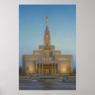Poster d'art mural Draper Utah Temple Painting™ LD