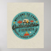 Poster d'art mural du camping RV branché (Devant)