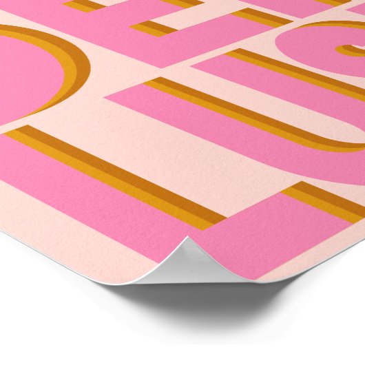 Poster d'art mural en rose (Coin)