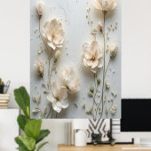 Poster d'art mural flou doux - Elegan (Bureau à domicile)