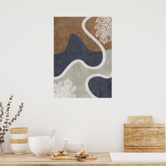 Poster d'art mural géométrique Abstrait (Cuisine)