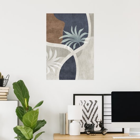 Poster d'art mural géométrique Abstrait (Bureau à domicile)