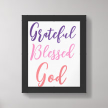 Poster d'art mural monogramme personnalisé.